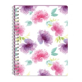 CUADERNO PROFESIONAL ESPIRAL DOBLE 100H RAYA FLORAL PRINTAFORM