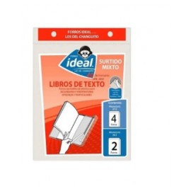 FORRO IDEAL LIBROS TEXTO SECUNDARIA/PREPA 6PZ