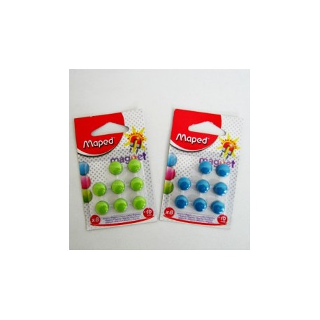IMANES MAPED REDONDO 10MM BLISTER CON 8PZ