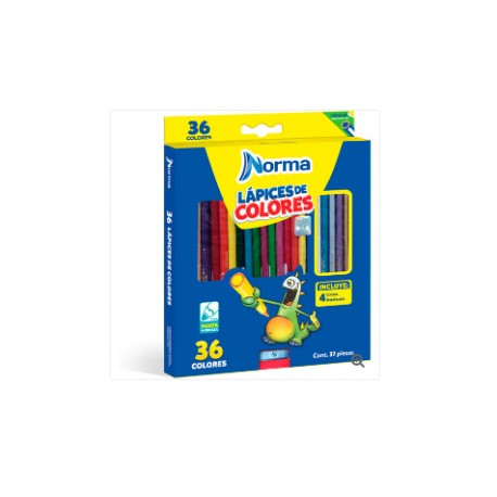 COLORES DE MADERA NORMA 36CLS LARGOS