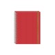 CUADERNO FRANCES ESPIRAL DOBLE 100H C5MM ARCOIRIS PRINTAFORM