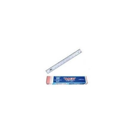 REGLA TRANSPARENTE BACO 30CMS R 5030