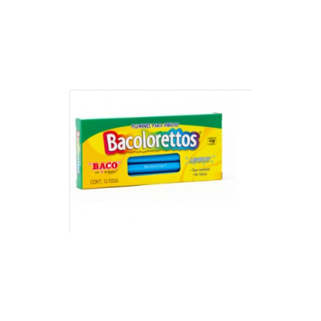 PLUMIN BACOLORETTOS AZUL CLARO BACO