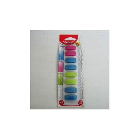IMANES MAPED RECTANGULO DE 27MM BLISTER CON 8PZ