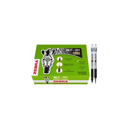 BOLIGRAFO ZEBRA 0.7MM LAPICERO 0.5MM JUEGO MF301