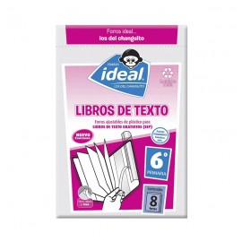 FORRO IDEAL LIBROS DE TEXTO 6AÑO CON 8PZ