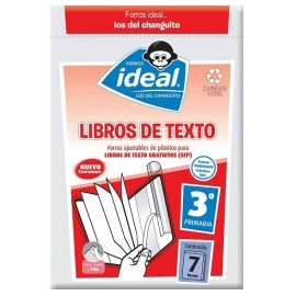 FORRO IDEAL LIBROS DE TEXTO 3AÑO CON 7PZ