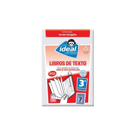 FORRO IDEAL LIBROS DE TEXTO 3AÑO CON 7PZ