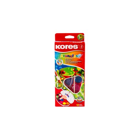 ACUARELAS KORES SET C/12CLS Y PINCEL
