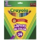 COLORES CRAYOLA DE MADERA 24 PIEZAS LARGOS