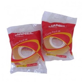 CINTA ADHESIVA JANEL 119 CORTE FACIL 18MMX33M