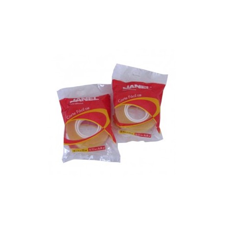 CINTA ADHESIVA JANEL 119 CORTE FACIL 18MMX33M