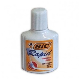 CORRECTOR BIC RAPID LIQUIDO DE 20ML CON ESPONJA APLICADORA
