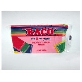 PLASTILINA MARQUETA BACO 140GRS ROSA