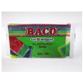 PLASTILINA MARQUETA BACO 140GRS VERDE CLARO