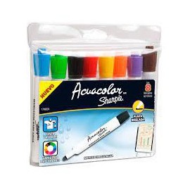 MARCADOR DE AGUA ACUACOLOR 8COLORES SHARPIE