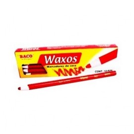 MARCADOR DE CERA BACO ROJO WAXOS
