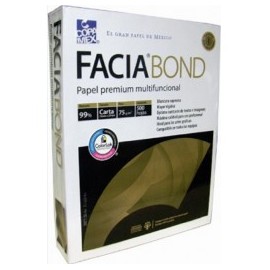 PAPEL FACIA BOND CARTA 99% BLANCURA 500H (75GRS)