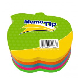 NOTAS ADHESIVAS JANEL MEMOTIP FIGURAS MANZANA 250HOJAS