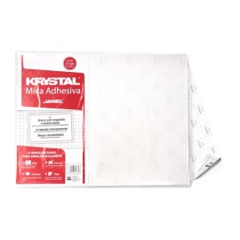 MICA ADHESIVA KRISTAL JANEL 50X65CMS 5PZ