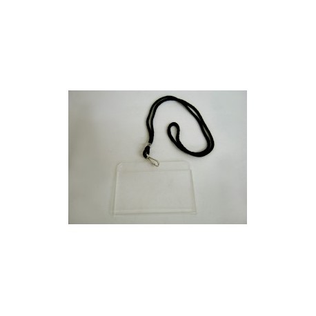 Portagafete para credencial grande acrilico 10.5x8