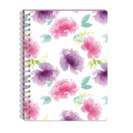 CUADERNO PROFESIONAL ESPIRAL DOBLE 100H C7MM FLORAL PRINTAFORM (Pieza)