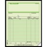 Poliza de cheque duplicado carta con 25 juegos verde