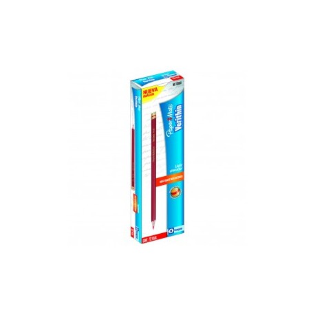 LAPIZ HEXAGONAL COLOR ROJO MARCA VERITHIN (PIEZA)