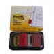 NOTAS ADESIVAS 680 1 POST-IT ROJA 2.5X4.3 50PZ BANDERITAS