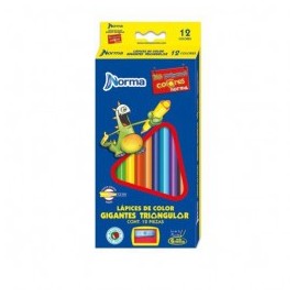 COLORES DE MADERA NORMA TRIANGULARES 12CLS LARGOS
