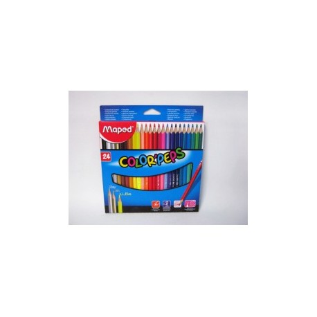 COLORES MAPED DE MADERA COLOR´PEPS 24PZ (PIEZA)