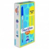 Boligrafo punto mediano azul kilometrico 100