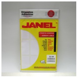 ETIQUETA BLANCA 32X64MM 240 E CLASICA No 24 JANEL (PAQUETE)