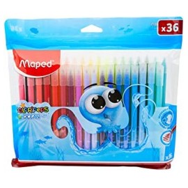 PLUMONES COLOR PEPS OCEAN CON 36 PIEZAS MAPED (PAQUETE)