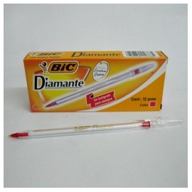 BOLIGRAFO BIC PUNTO MEDIANO DIAMANTE ROJO (Pieza)