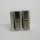 SACAPUNTAS METALICO BARRILITO DIAGONAL 2 ENTRADAS (PIEZA)