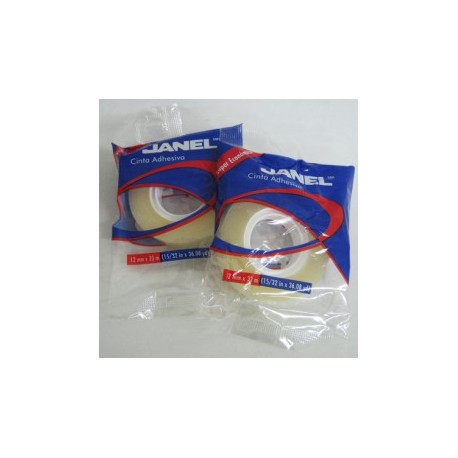 CINTA ADHESIVA 255 DIUREX JANEL INDUSTRIAL DE 12MM X 33MTS (PIEZA)