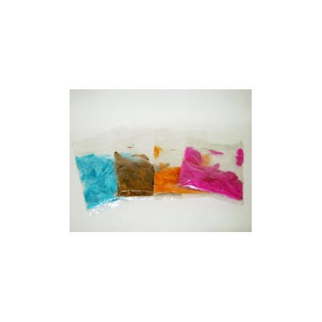 PLUMA DE AVE DIFERENTES COLORES (BOLSA)
