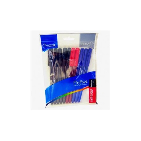 BOLIGRAFO PUNTO FINO 0.7MM PIN POINT C/10 CLS (BOLSA)