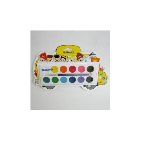 ACUARELAS ESCOLAR PELIKAN 12COLORES
