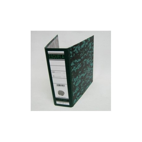 REGISTRADOR LEFORT MARMOLEADO CLASICO ARILLO EN O DE 3" VERDE (Pieza)