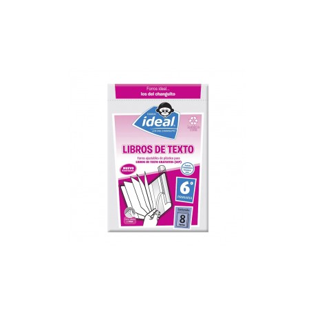 FORRO IDEAL LIBROS DE TEXTO 6AÑO CON 8PZ
