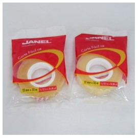 CINTA ADHESIVA 119 DIUREX JANEL CORTE FACIL 12MM X 33MTS