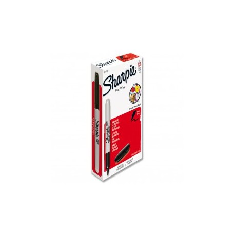 MARCADOR PLUMIN PERMANENTE SHARPIE FINO NEGRO