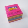 NOTAS ADHESIVAS JANEL MEMOTIP MINICUBO 2X2 NEON C/400H