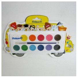 ACUARELAS ESCOLAR PELIKAN 12COLORES