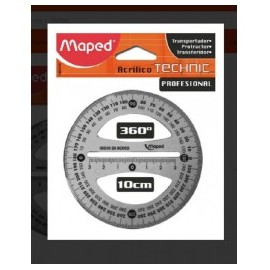 TRANSPORTADOR TECHNIC PRO 360 10CMS