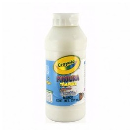 PINTURA TEMPERA CRAYOLA LAVABLE BLANCA 237ML