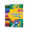 PLUMINES LAVABLES CRAYOLA 20 COLORES