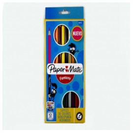 COLORES DE MADERA FANTASY DOBLE PUNTA 12PZ 24CLS